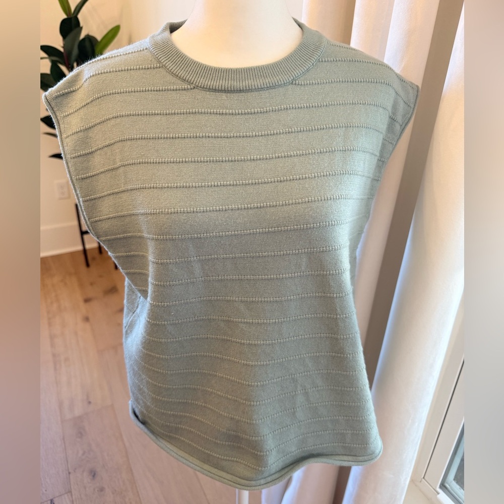 Wishlist Sage Green Crew Neck Sweater